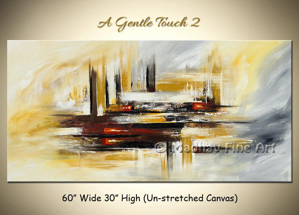 A Gentle Touch 2 original abstract painting by Madhav Singh, abstract tones, luxury modern wall art UK