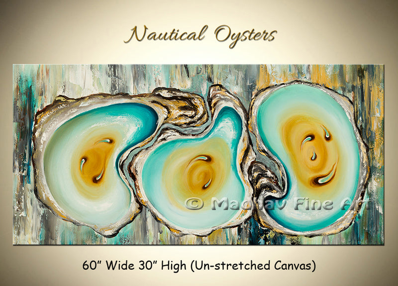 Nautical Oysters original abstract painting by Madhav Singh, abstract tones, luxury modern wall art UK