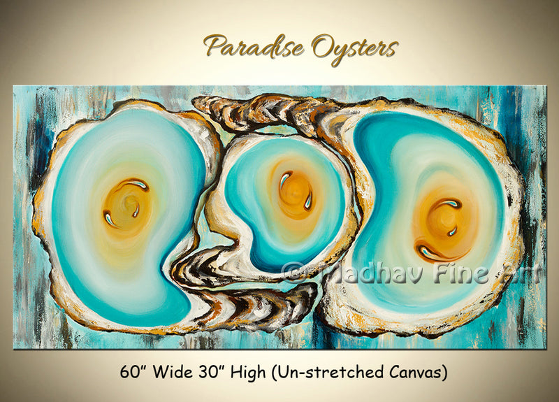 Paradise Oysters original abstract painting by Madhav Singh, abstract tones, luxury modern wall art UK