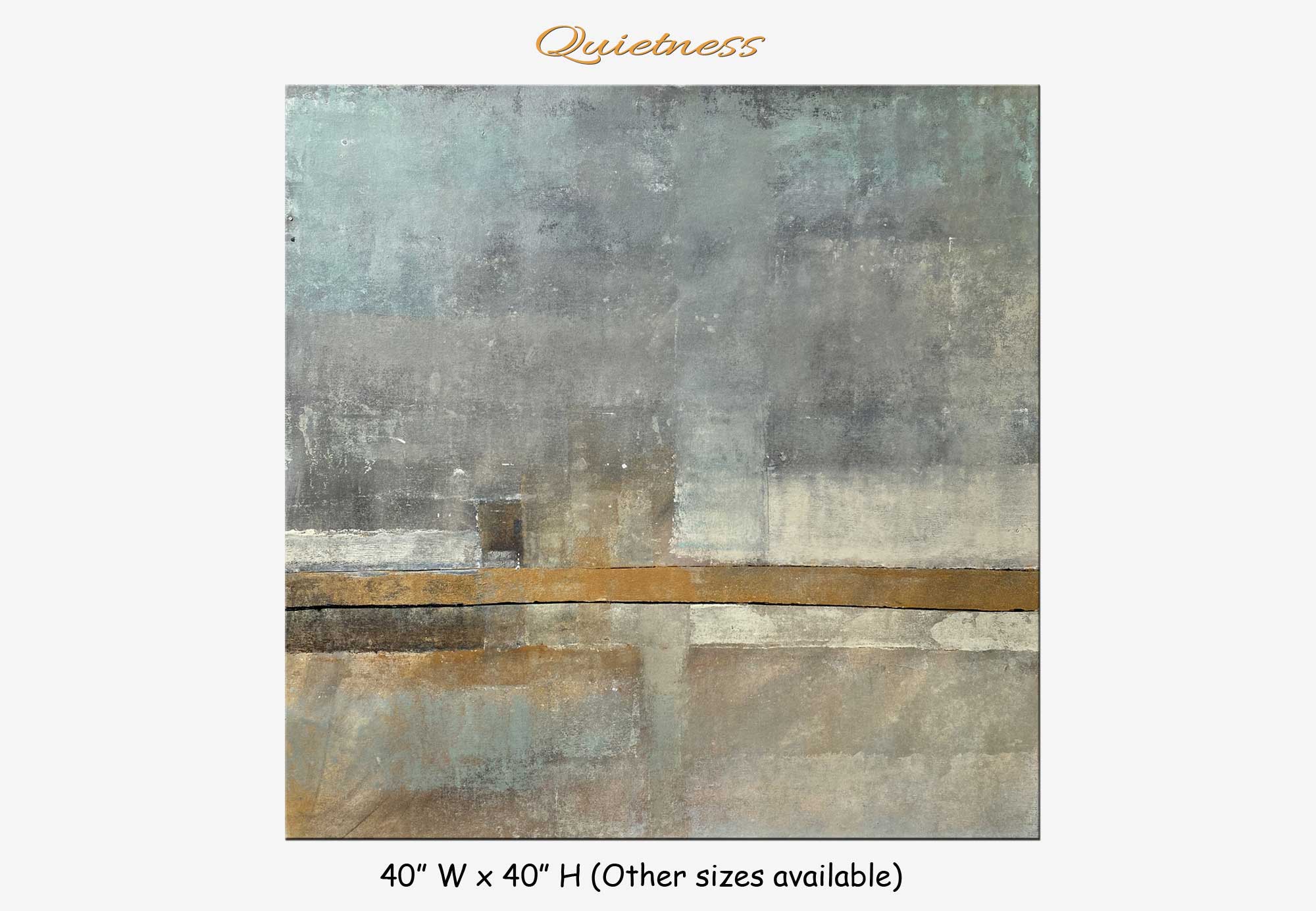 Quietness - Abstract art category - main display grey