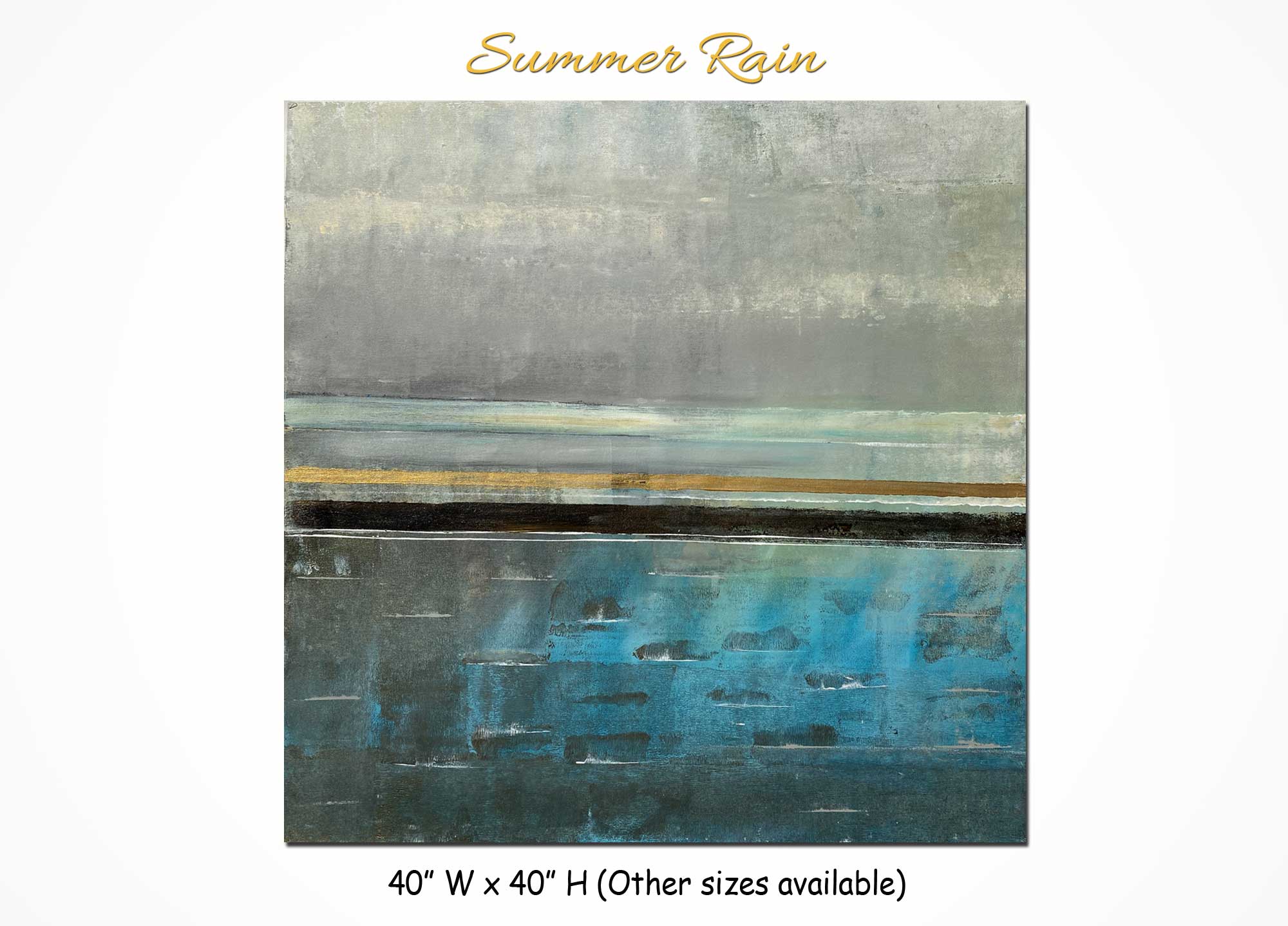 Summer Rain - Abstract art category - main display image - grey