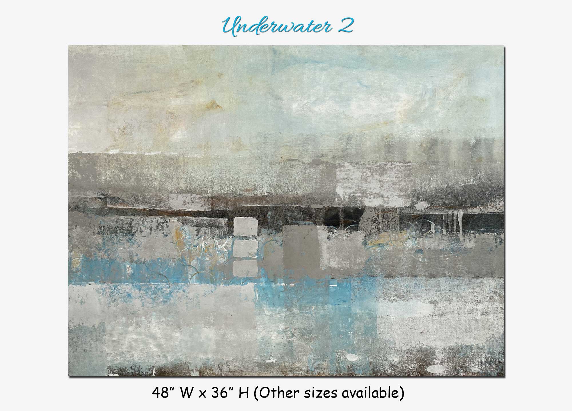 Underwater 2 - Abstract art category - main display image - grey