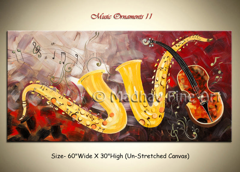 Music Ornaments 11 original abstract painting by Madhav Singh, abstract tones, luxury modern wall art UK