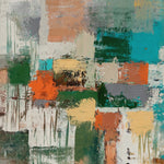Muted Geometry – Colourful Geometric Abstract Painting