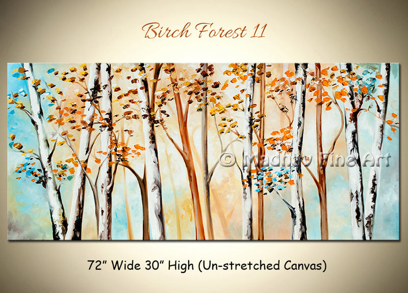 Birch Forest 11 original abstract painting by Madhav Singh, abstract tones, luxury modern wall art UK