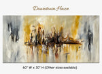 Downtown Haze original abstract painting by Madhav Singh, abstract tones, luxury modern wall art UK