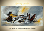 Gloomy Clouds original abstract painting by Madhav Singh, abstract tones, luxury modern wall art UK