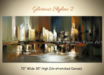 Glorious Skyline 2 original abstract painting by Madhav Singh, abstract tones, luxury modern wall art UK