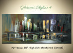 Glorious Skyline 4 original abstract painting by Madhav Singh, abstract tones, luxury modern wall art UK