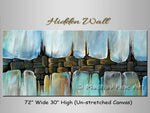 Hidden Wall original abstract painting by Madhav Singh, abstract tones, luxury modern wall art UK