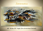 Intervention original abstract painting by Madhav Singh, abstract tones, luxury modern wall art UK