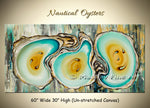 Nautical Oysters original abstract painting by Madhav Singh, abstract tones, luxury modern wall art UK