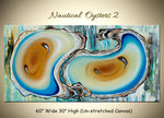 Nautical Oysters 2 original abstract painting by Madhav Singh, abstract tones, luxury modern wall art UK