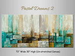 Pastel Dreams 2 original abstract painting by Madhav Singh, abstract tones, luxury modern wall art UK