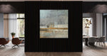 Quietness - Abstract art category - modern lights background - gallery wrap style