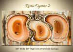 Rustic Oysters 2 original abstract painting by Madhav Singh, abstract tones, luxury modern wall art UK