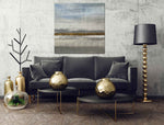 Spring Field - Abstract art category - Black sofa background - gallery wrap style