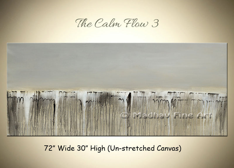 The Calm Flow 3 original abstract painting by Madhav Singh, abstract tones, luxury modern wall art UK
