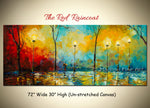 The Red Raincoat original abstract painting by Madhav Singh, abstract tones, luxury modern wall art UK