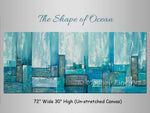 The Shape of Ocean original abstract painting by Madhav Singh, abstract tones, luxury modern wall art UK
