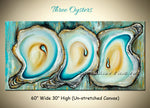 Three Oysters original abstract painting by Madhav Singh, abstract tones, luxury modern wall art UK