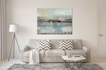 Underwater 2 - Abstract art category - living room sofa background - Gallery wrap style