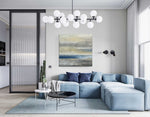 Venus - Abstract art category - Blue sofa background - gallery wrap style