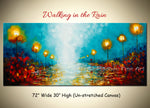 Walking In The Rain original abstract painting by Madhav Singh, abstract tones, luxury modern wall art UK