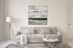Winter Field - Abstract art category - Off-white colour sofa background - gallery wrap style