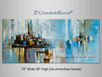 Winterland original abstract painting by Madhav Singh, abstract tones, luxury modern wall art UK