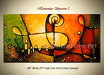 Harmonious Spectrum 3 original abstract painting by Madhav Singh, multicolor tones, luxury modern wall art UK