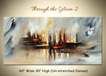Through the Gloom 2 original abstract painting by Madhav Singh, abstract tones, luxury modern wall art UK