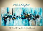 Polar Nights original abstract painting by Madhav Singh, abstract tones, luxury modern wall art UK