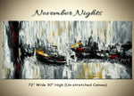 November Nights original abstract painting by Madhav Singh, abstract tones, luxury modern wall art UK