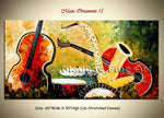 Music Ornaments 15 original abstract painting by Madhav Singh, abstract tones, luxury modern wall art UK