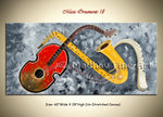 Music Ornaments 18 original abstract painting by Madhav Singh, abstract tones, luxury modern wall art UK