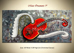 Music Ornaments 19 original abstract painting by Madhav Singh, abstract tones, luxury modern wall art UK